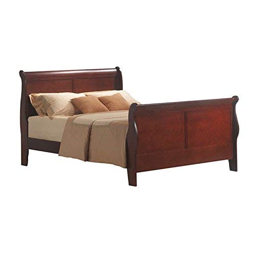 BOWERY HILL Queen Sleigh Bed in Cherry