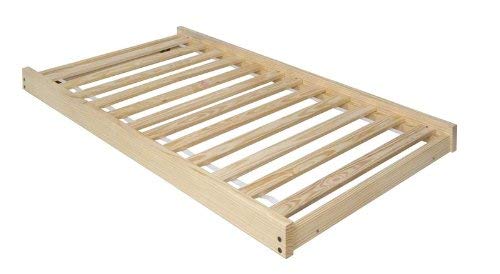 Twin Size Trundle Bed Frame - Unfinished Wood - 100% Clean Solid Wood No Toxins Made in America Simple and Strong!!