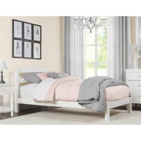 Mainstay Twin Size Bed (White, Wood)