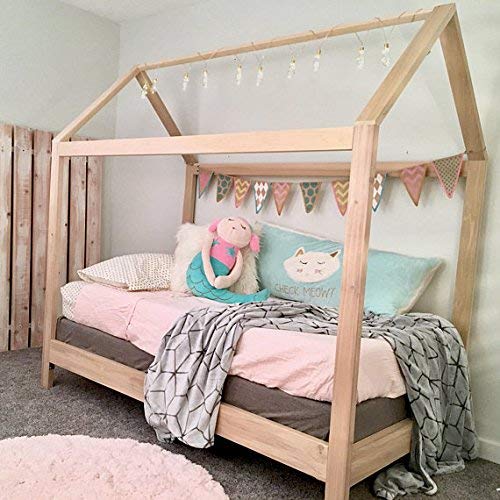 House Bed Frame Twin Size with legs (deluxe version) PREMIUM WOOD