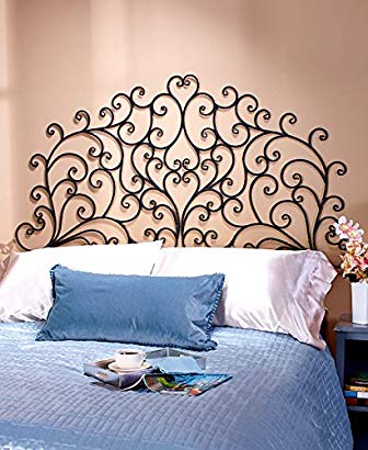 Scrolled Wall-Mount Headboard (Queen)