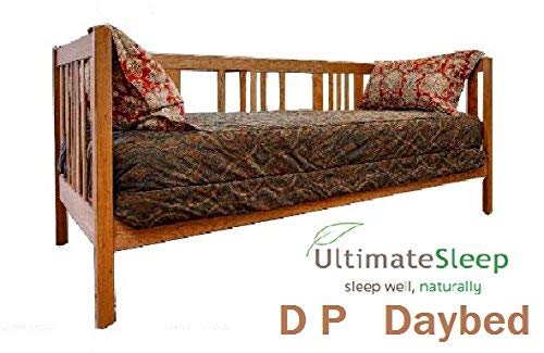 The D P Daybed Solid Wood Day Bed Frame - Oak, Maple, Cherry or Walnut - in Twin, TwinXL, Full, Queen, King or Cal King Size, Made in USA (Walnut Wood, FullXL 54x80)