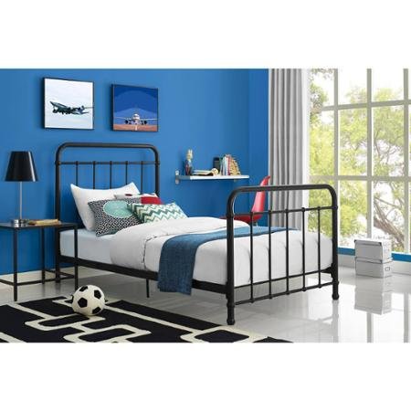 Better Homes and Gardens Kelsey Metal Bed (Twin, Black)