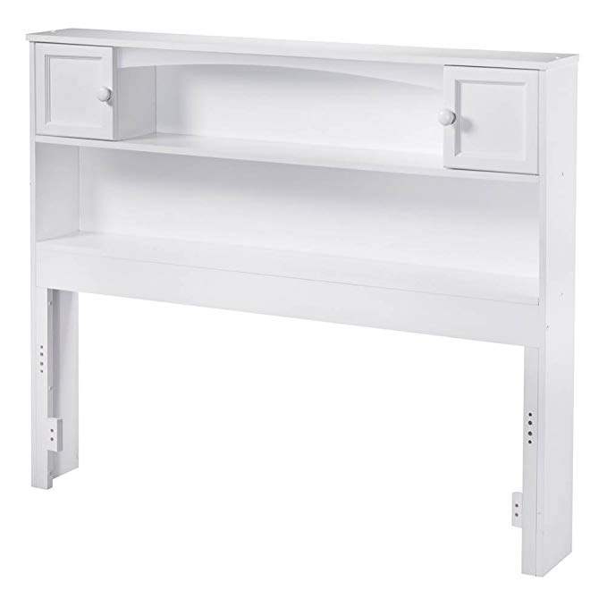 Atlantic Furniture Full Bookcase Headboard in White