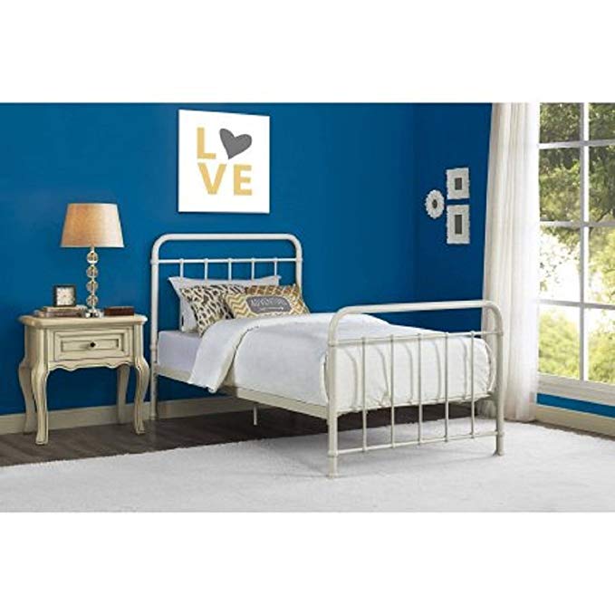 Better Homes and Gardens Kelsey Twin Metal Bed (White)