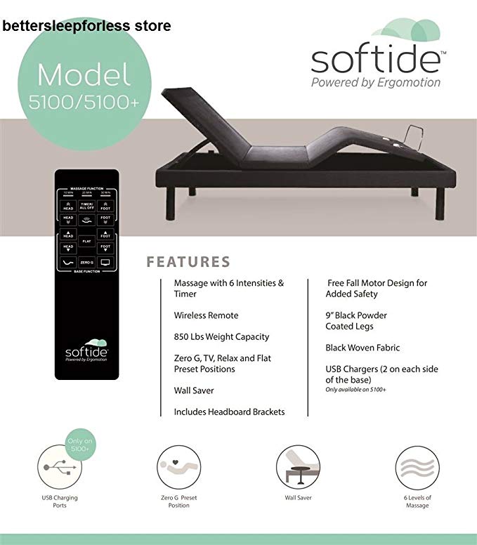 Ergo Motion Adjustable Bed Base 5100 Twin XL