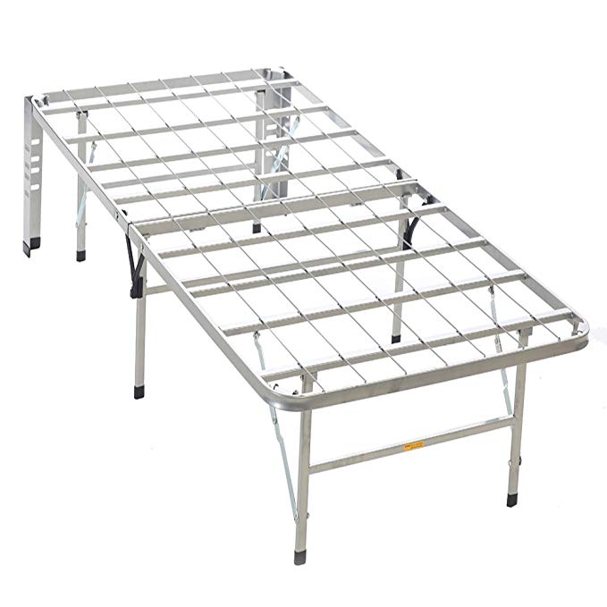 Serta SER-BB1430T Stable-Base Bed Frames, Silver, Twin