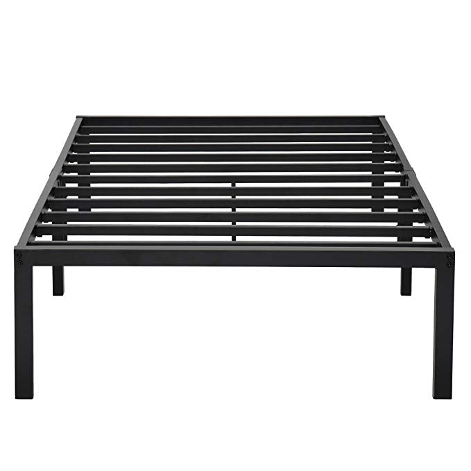 Olee Sleep 14 Inch Tall T-2000 Round Edge Steel Slat Bed Frame 14BF08T