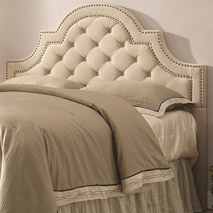 Coaster Home Furnishings Upholstered Headboard with Button Tufting (Queen - 63 in. W x 3.5 in. D x 53 in. H)