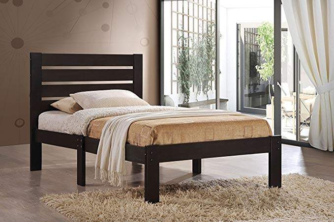 Major-Q Traditional Espresso Finish Wood Frame Full Bed for Bedroom (7021083F)