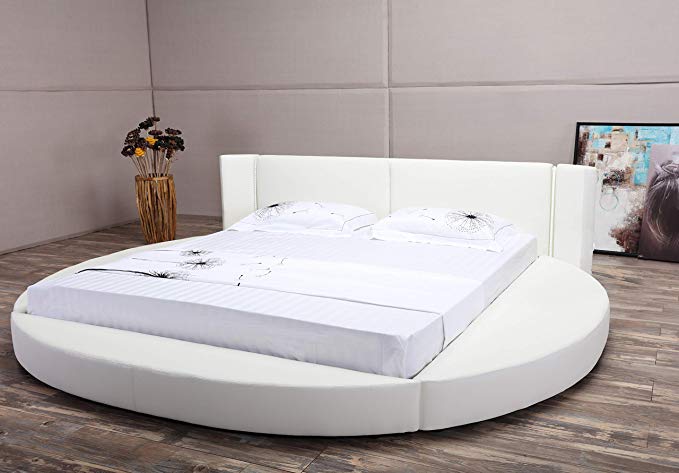 Matisse Oslo-X Round Bed Queen Size (White)