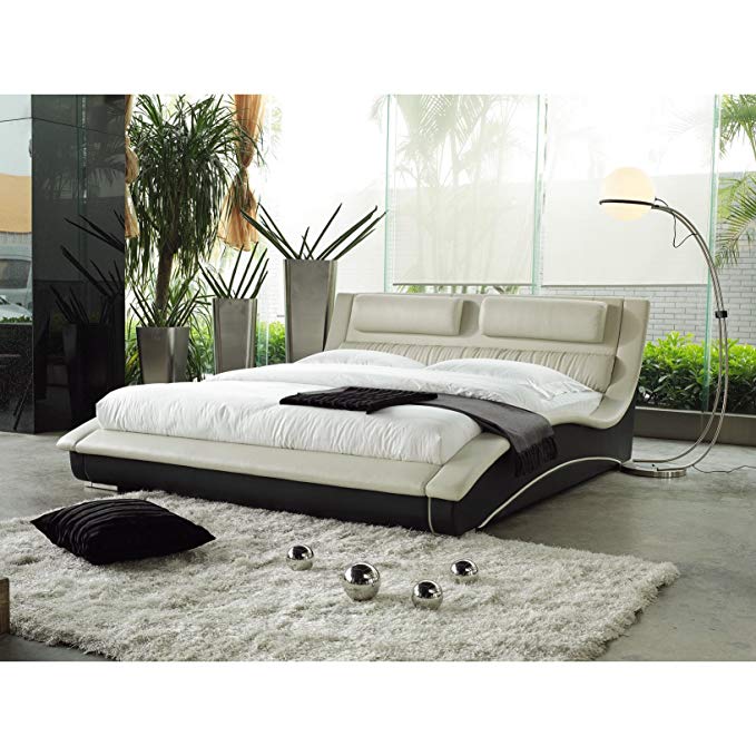Matisse Napoli Modern Platform Bed Black/Cream