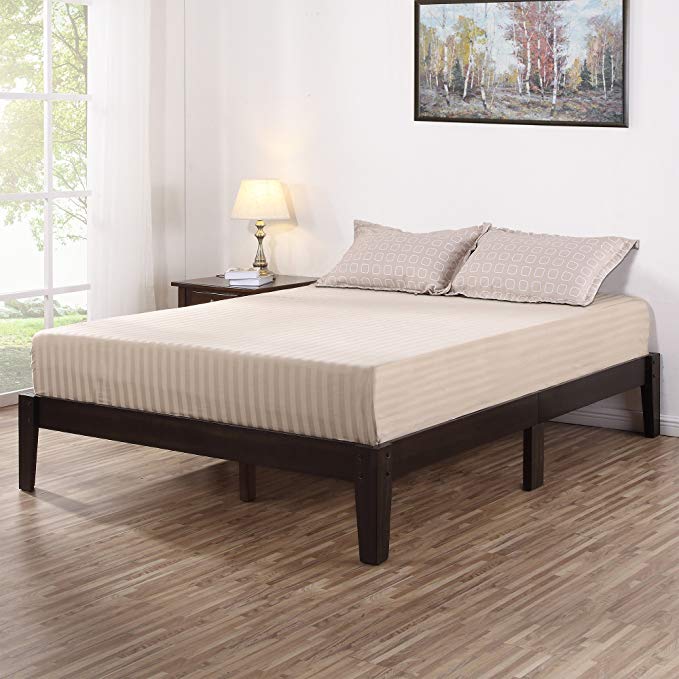 Olee Sleep 14 inch Deluxe Wood Platform Bed (Queen)