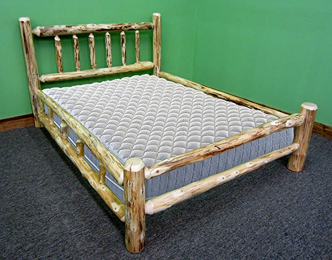 Midwest Log Furniture - Rustic Log Bed - Queen