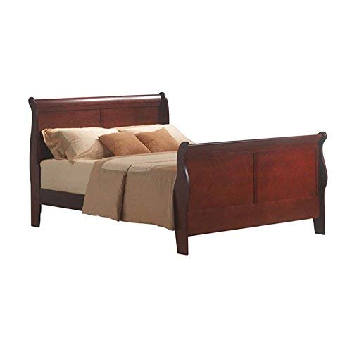 BOWERY HILL King Sleigh Bed in Cherry