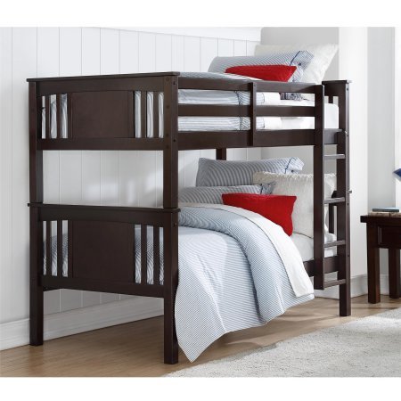 Better Homes and Gardens Flynn Twin Bunk Bed (Espresso)