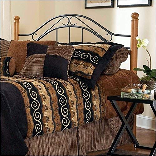 Hawthorne Collections King Poster Spindle Headboard in Black Oak
