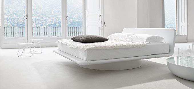 Flyg Modern Platform Bed King Size (White)